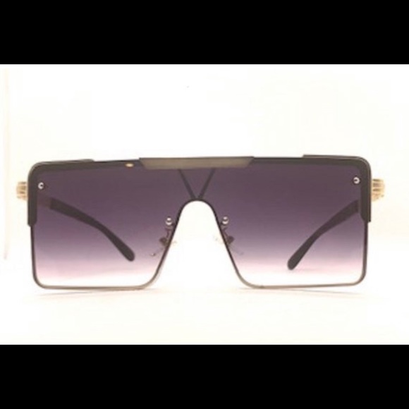 Women’s Rimless Square Oversized Sunglasses - Picture 7 of 7